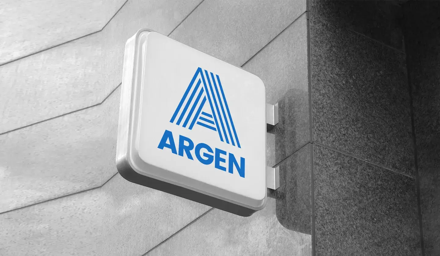 Argen logo on building