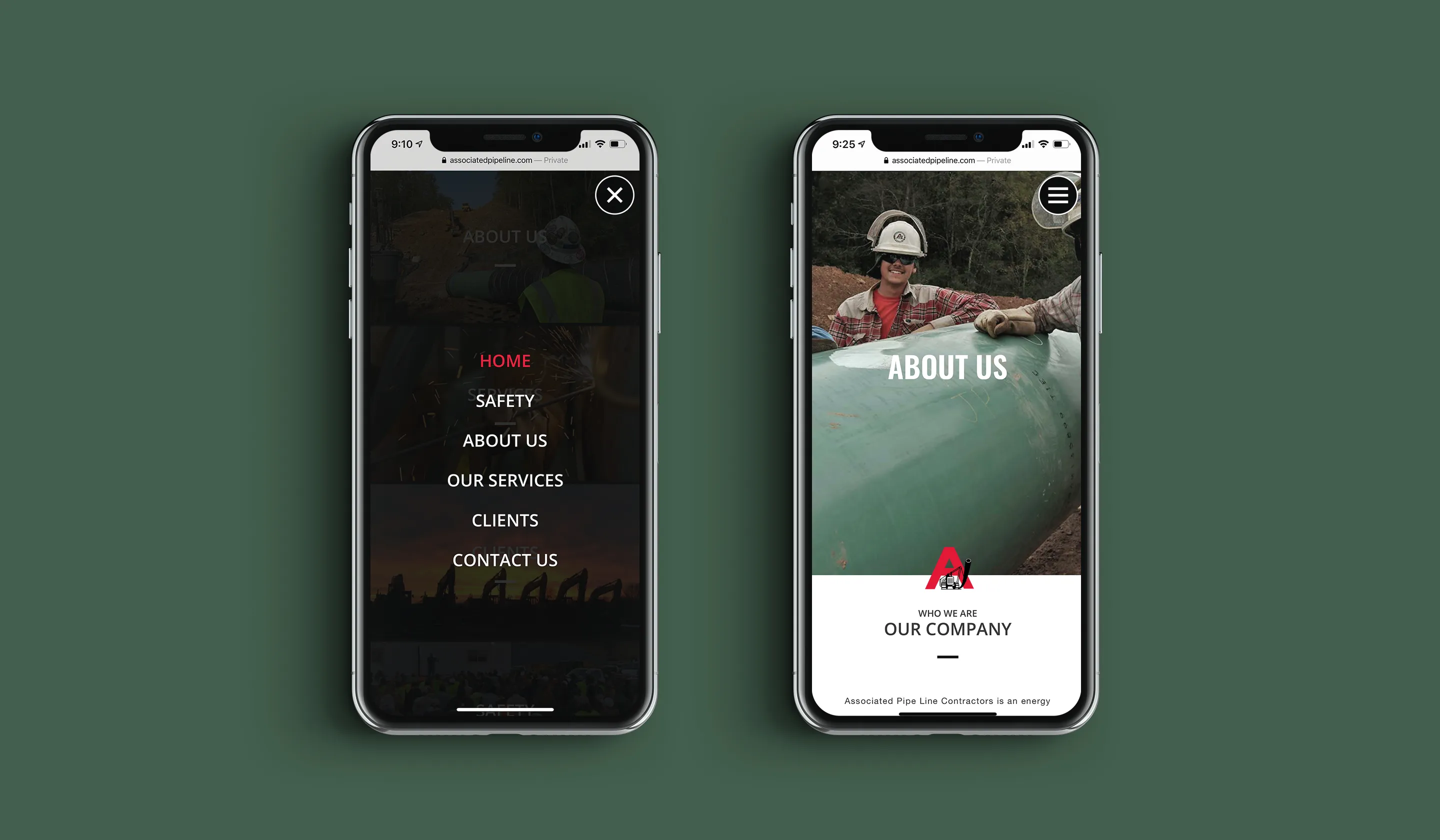 associated iphone mockup
