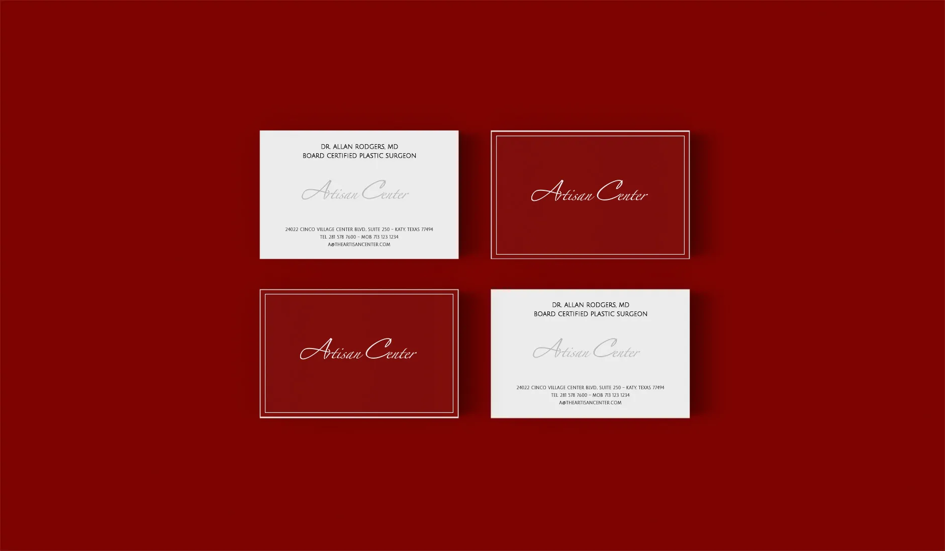 Business cards mockup artisan