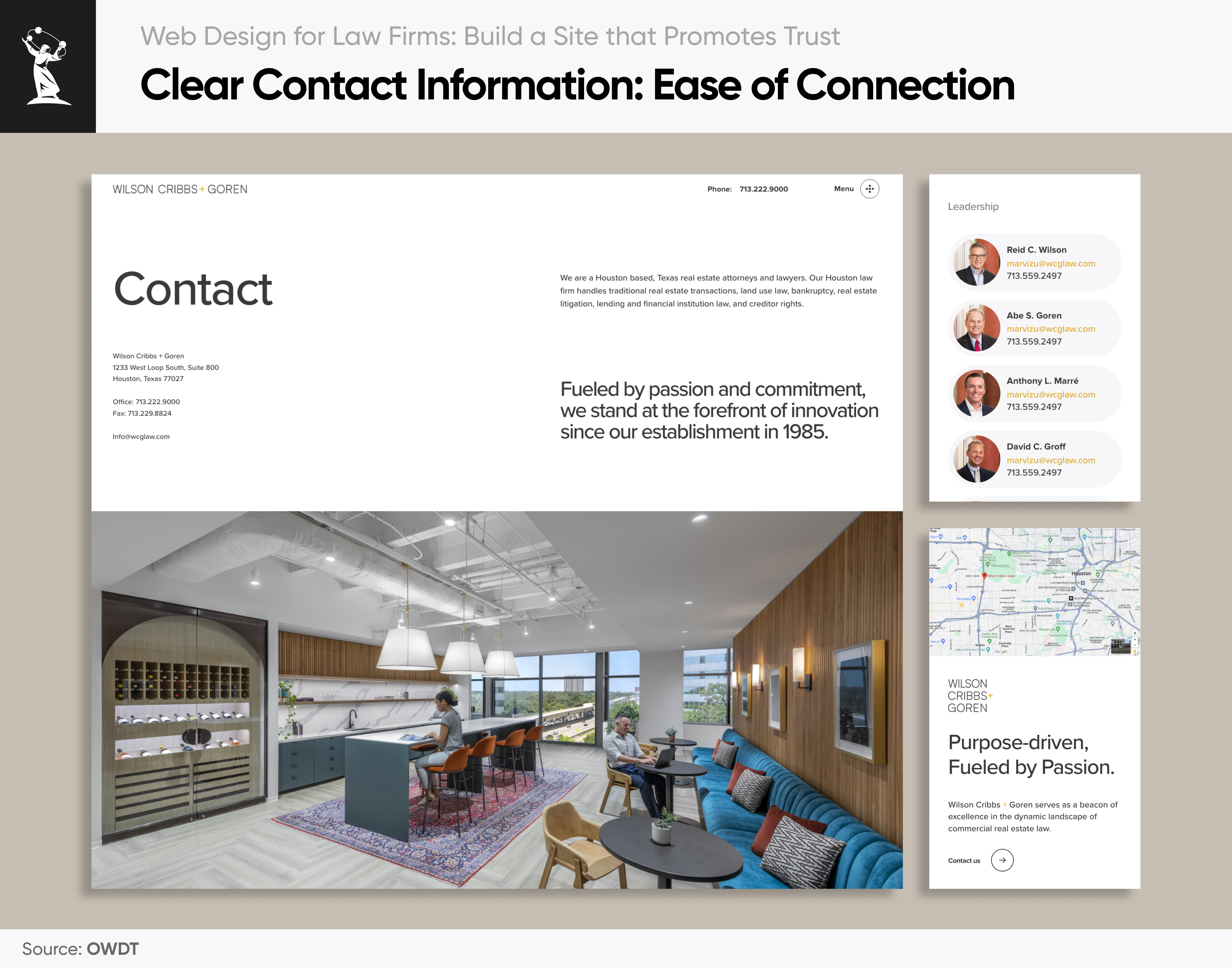 law web design contact information 