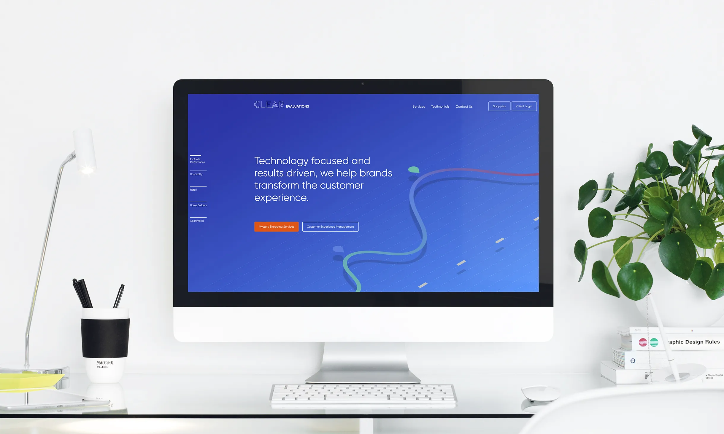 clearevaluations imac mockup
