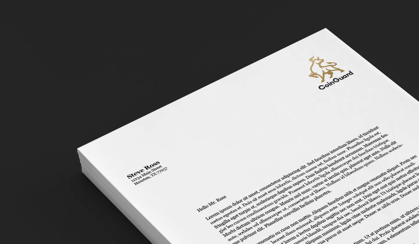 coinguard letterhead