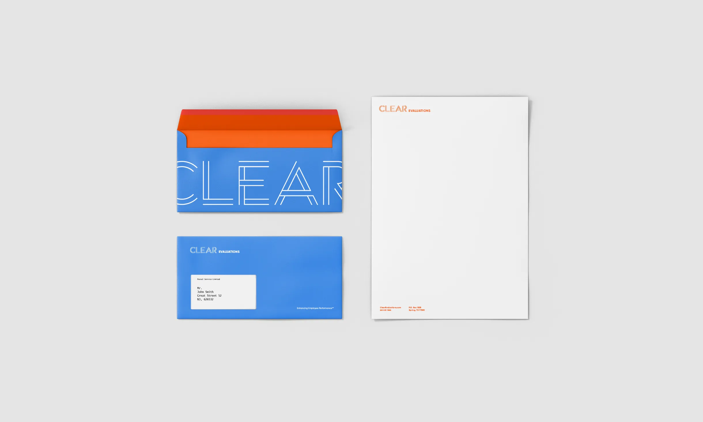 envelope letterhead mockup