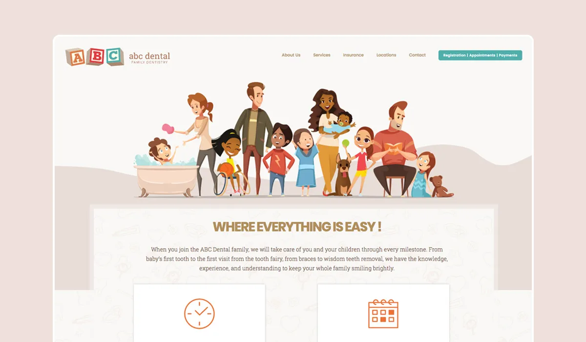 abc dental Web Design