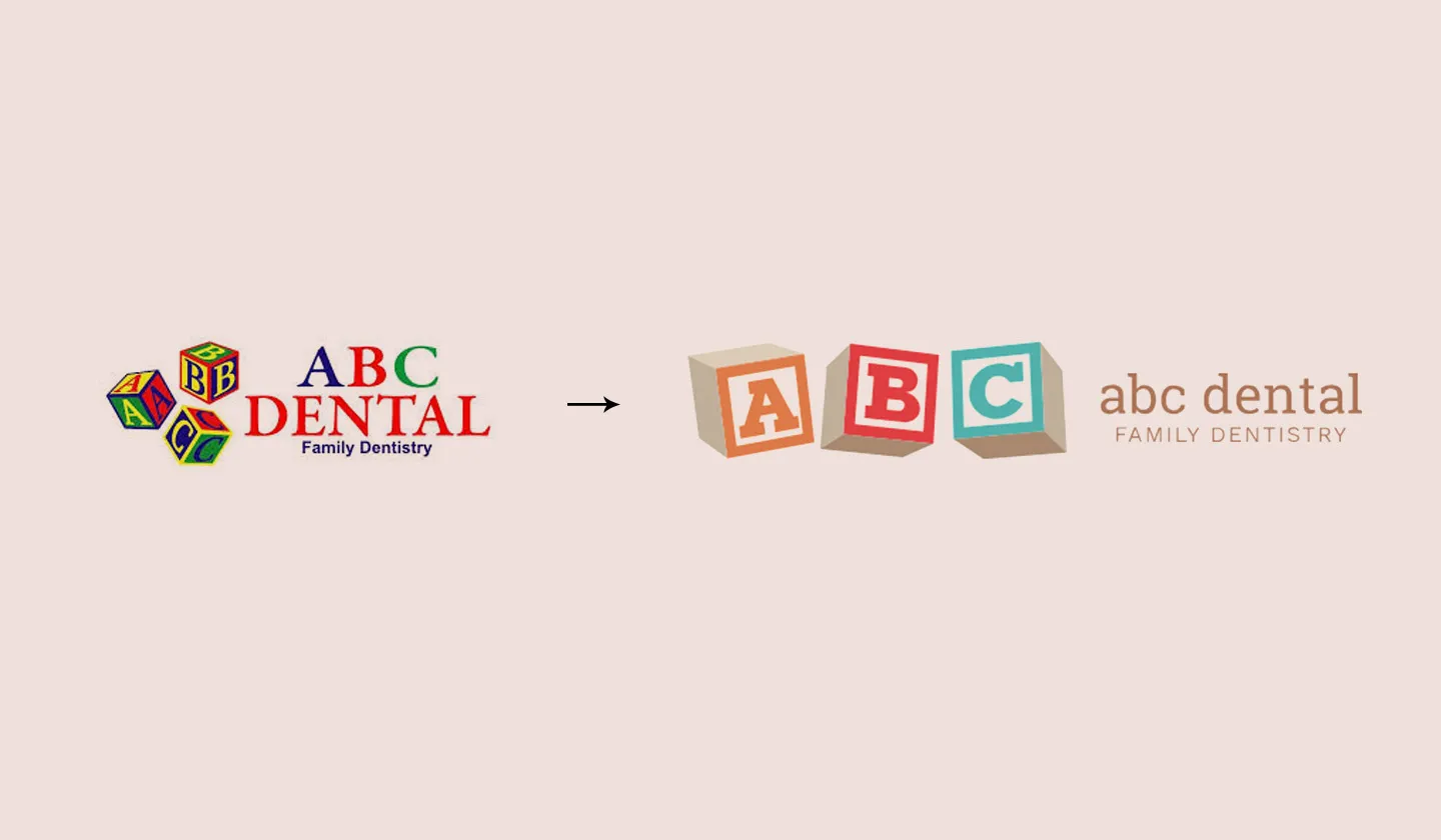 logo tranformation ABC Dental