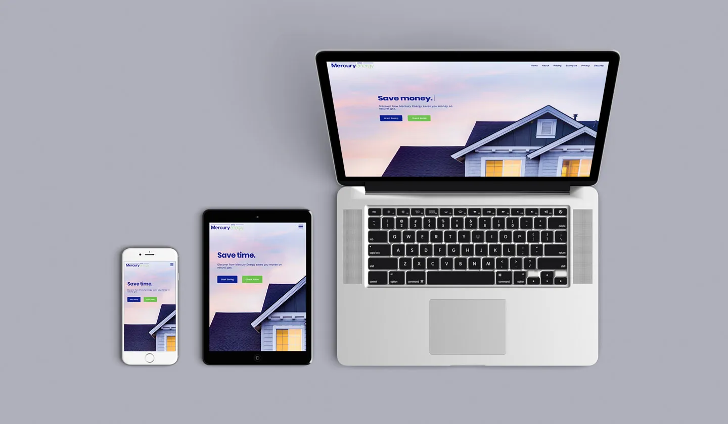 mercury energy responsive mockup