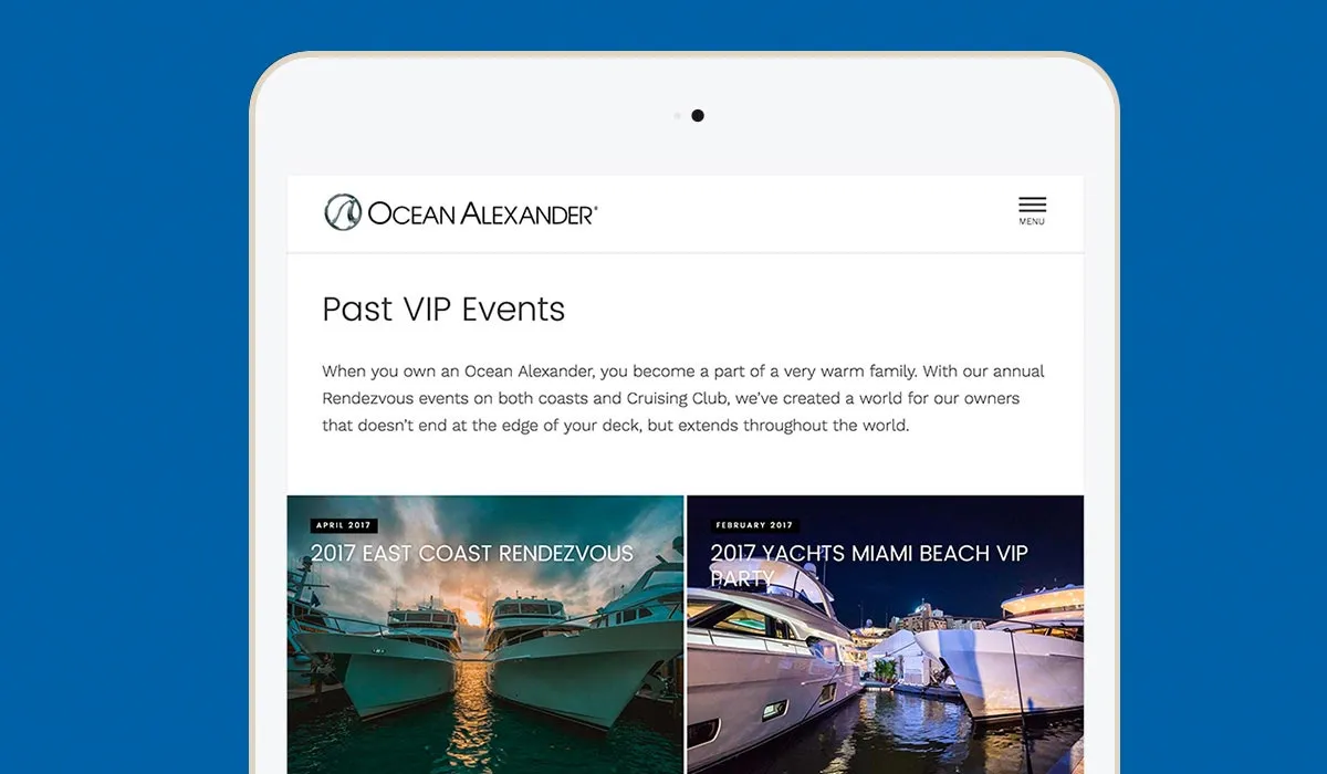 ocean alexander ipad