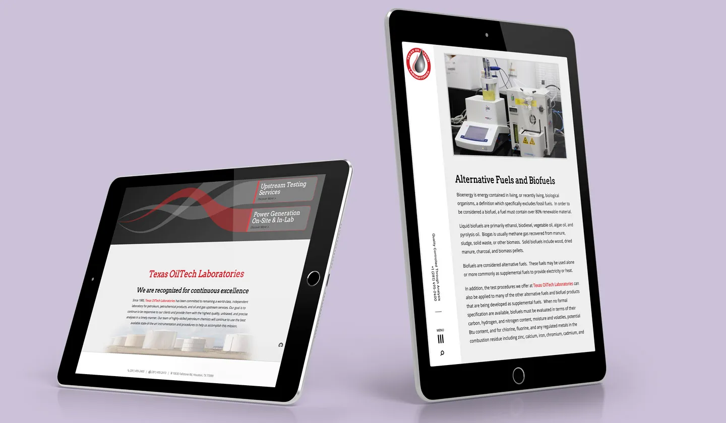 Texas Oiltech ipad Mockup