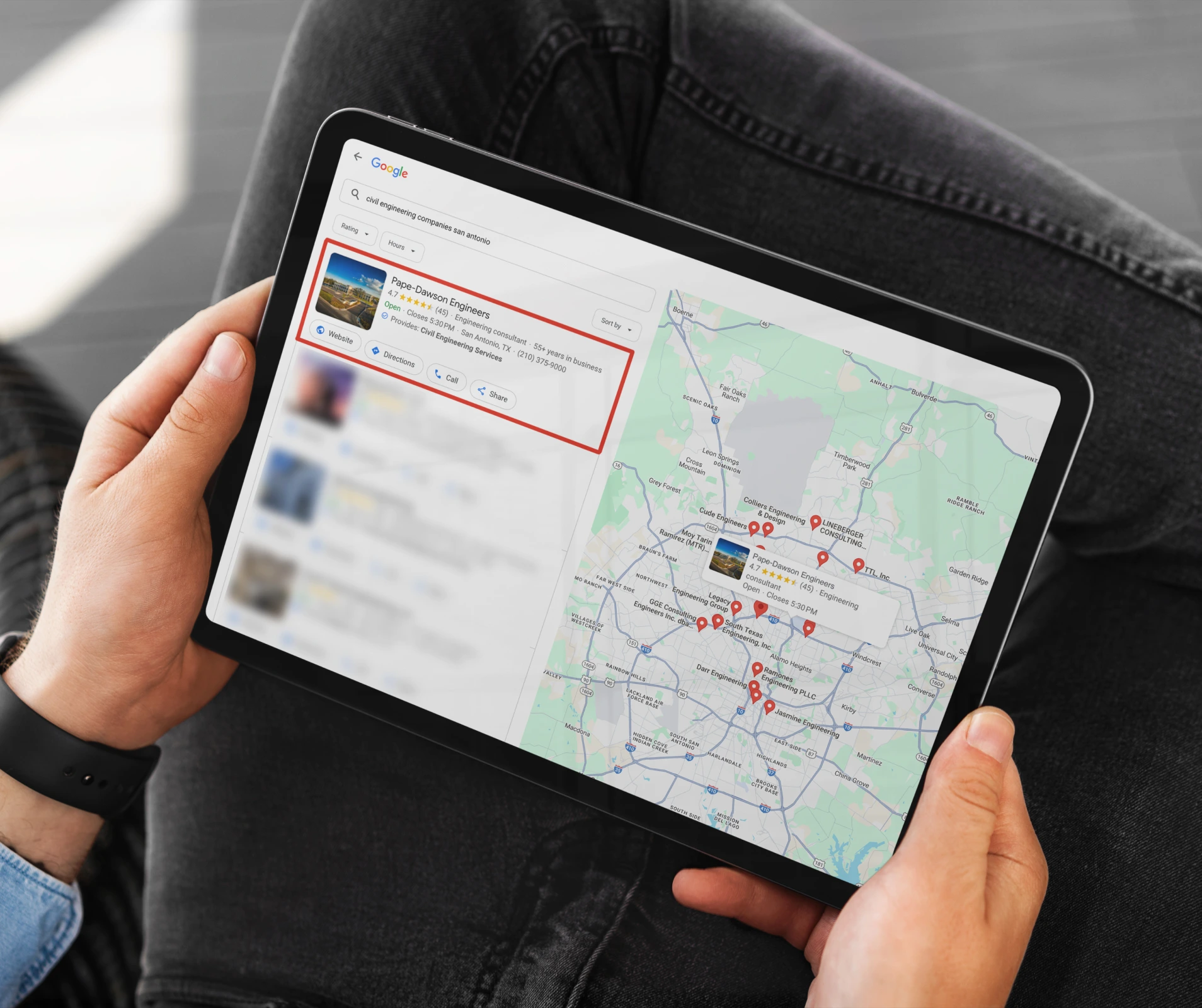 local seo services map