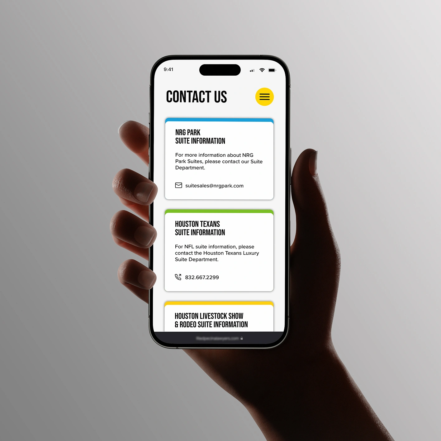 NRG Park Web Design by OWDT